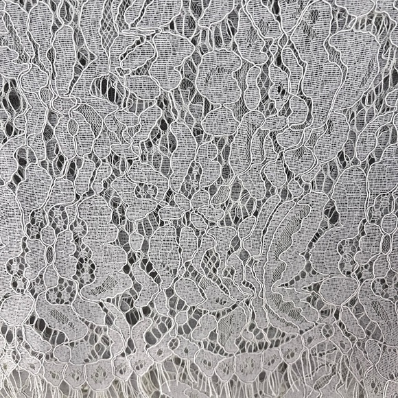 Grey silver lace  blouse - Picture 4 of 5